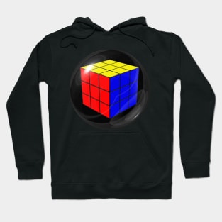 Rubik's Cube in a Dark Glass Ball Hoodie